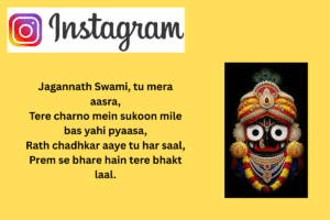 110+ Jay Jagannath Instagram Bio || Jay Jagannath Puri
