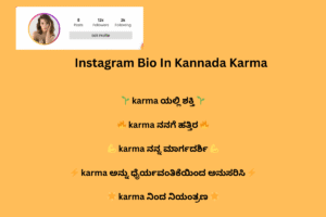 499+Instagram Bio in Kannada (ಕನ್ನಡ) | Kannada Bio for Instagram 2024