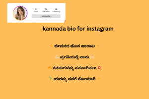 499+Instagram Bio in Kannada (ಕನ್ನಡ) | Kannada Bio for Instagram 2024