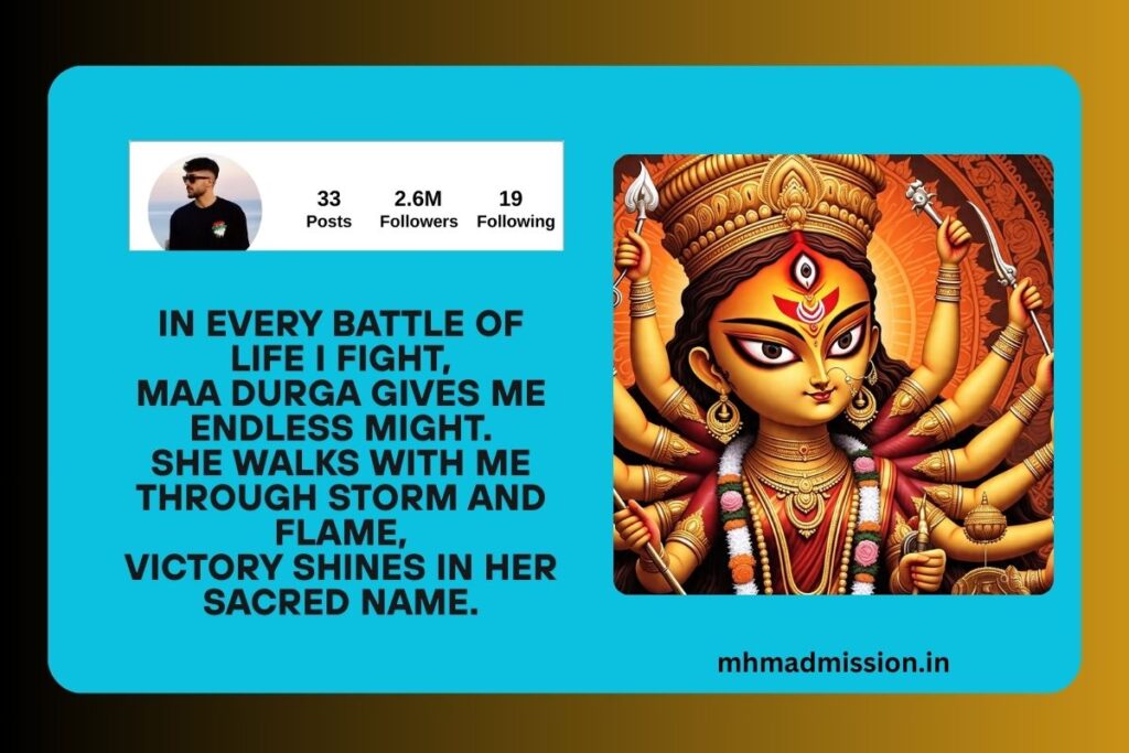 Maa Durga Bio For Instagram In English