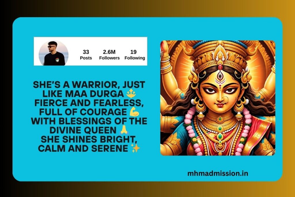 Maa Durga Instagram Bio For Girl